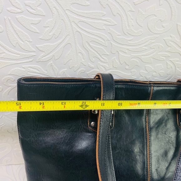 Claudia Firenze Black leather tote lined - Picture 4 of 8